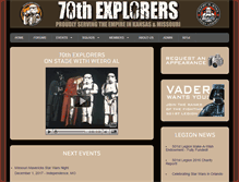 Tablet Screenshot of 70thexplorers.com